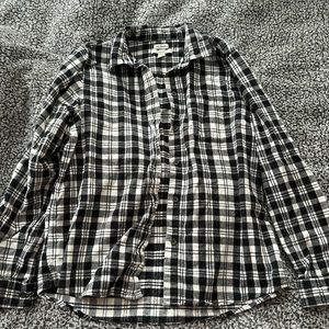 WOMENS LL Bean relaxed fit scotch plaid flannel - small